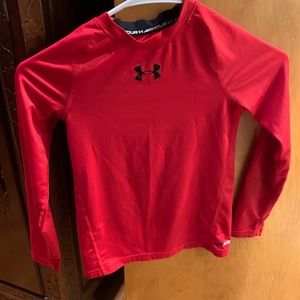 Red Under Armour heat gear shirt